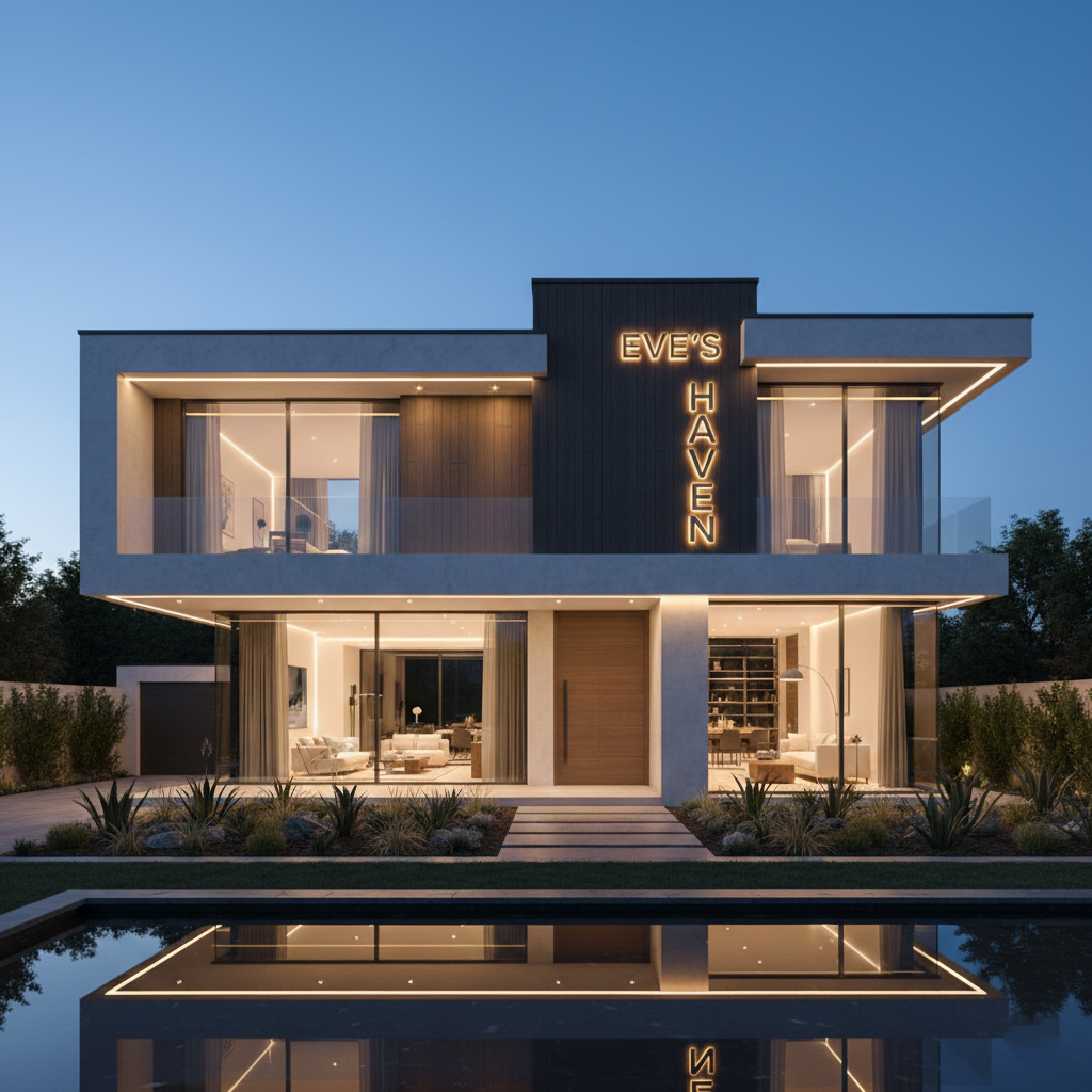 Stylish front elevation design for a small residential plot with minimalist aesthetics