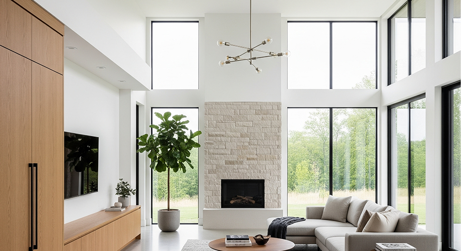 Luxury House Exterior Design with Sustainable Architecture